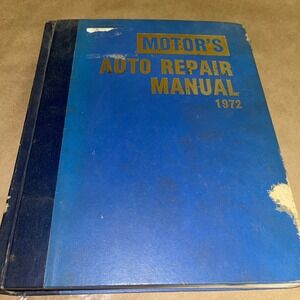 1972 Auto Motor Repairs Manual 35th Edition Cars Trucks Vintage Automotive